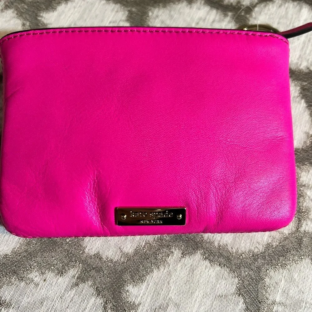 Kate Spade Pink Bow Key chain Wallet/ Lucie Bow